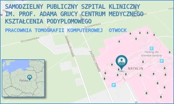 PRACOWNIA TOMOGRAFII KOMPUTEROWEJ - SAMODZIELNY PUBLICZNY SZPITAL KLINICZNY IM. PROF. ADAMA GRUCY CENTRUM MEDYCZNEGO KSZTAŁCENIA PODYPLOMOWEGO - KONARSKIEGO 13,  OTWOCK