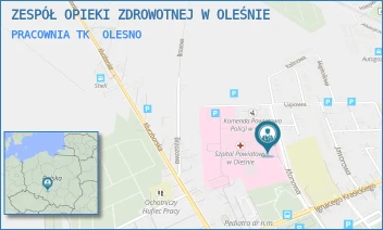 PRACOWNIA TK - ZESPÓŁ OPIEKI ZDROWOTNEJ W OLEŚNIE - UL. KLONOWA 1,  OLESNO