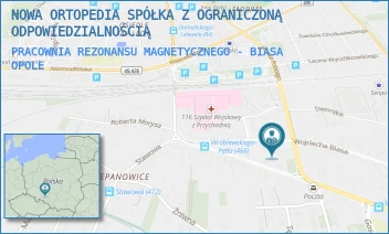 PRACOWNIA REZONANSU MAGNETYCZNEGO - BIASA - NOWA ORTOPEDIA SPÓŁKA Z OGRANICZONĄ ODPOWIEDZIALNOŚCIĄ - UL. WOJCIECHA BIASA 31,  OPOLE