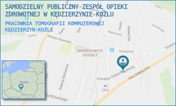 PRACOWNIA TOMOGRAFII KOMPUTEROWEJ - SAMODZIELNY PUBLICZNY ZESPÓŁ OPIEKI ZDROWOTNEJ W KĘDZIERZYNIE-KOŹLU - UL. ROOSEVELTA 2,  KĘDZIERZYN-KOŹLE