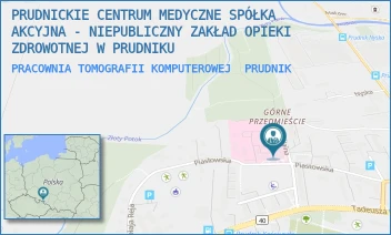 PRACOWNIA TOMOGRAFII KOMPUTEROWEJ - PRUDNICKIE CENTRUM MEDYCZNE SPÓŁKA AKCYJNA - NIEPUBLICZNY ZAKŁAD OPIEKI ZDROWOTNEJ W PRUDNIKU - UL. PIASTOWSKA 64,  PRUDNIK