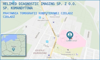 PRACOWNIA TOMOGRAFII KOMPUTEROWEJ CZELADZ - HELIMED DIAGNOSTIC IMAGING SP. Z O.O. SP. KOMANDYTOWA - UL. SZPITALNA 40,  CZELADŹ