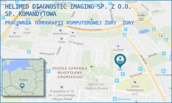 PRACOWNIA TOMOGRAFII KOMPUTEROWEJ ŻORY - HELIMED DIAGNOSTIC IMAGING SP. Z O.O. SP. KOMANDYTOWA - UL. BANKOWA 2,  ŻORY