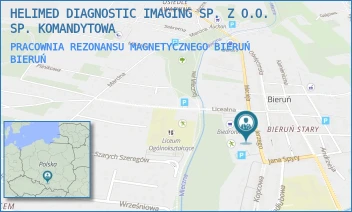 PRACOWNIA REZONANSU MAGNETYCZNEGO BIERUŃ - HELIMED DIAGNOSTIC IMAGING SP. Z O.O. SP. KOMANDYTOWA - UL. JERZEGO 6,  BIERUŃ