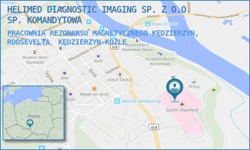 PRACOWNIA REZONANSU MAGNETYCZNEGO KĘDZIERZYN, ROOSEVELTA - HELIMED DIAGNOSTIC IMAGING SP. Z O.O. SP. KOMANDYTOWA - UL. FRANKLINA DELANO ROOSEVELTA 2,  KĘDZIERZYN-KOŹLE