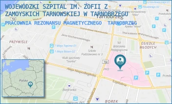 PRACOWNIA REZONANSU MAGNETYCZNEGO - WOJEWÓDZKI SZPITAL IM. ZOFII Z ZAMOYSKICH TARNOWSKIEJ W TARNOBRZEGU - UL. SZPITALNA 1,  TARNOBRZEG
