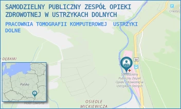 PRACOWNIA TOMOGRAFII KOMPUTEROWEJ - SAMODZIELNY PUBLICZNY ZESPÓŁ OPIEKI ZDROWOTNEJ W USTRZYKACH DOLNYCH - UL. 29 LISTOPADA 57,  USTRZYKI DOLNE