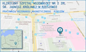 PRACOWNIA REZONANSU MAGNETYCZNEGO - KLINICZNY SZPITAL WOJEWÓDZKI NR 2 IM. ŚW. JADWIGI KRÓLOWEJ W RZESZOWIE - UL. LWOWSKA 60,  RZESZÓW