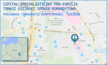PRACOWNIA TOMOGRAFII KOMPUTEROWEJ - SZPITAL SPECJALISTYCZNY PRO-FAMILIA TOMASZ ŁOZIŃSKI SPÓŁKA KOMANDYTOWA - UL. WITOLDA 6B,  RZESZÓW