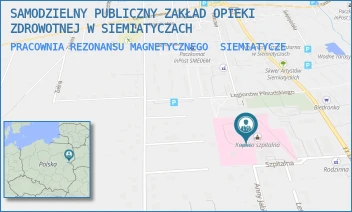 PRACOWNIA REZONANSU MAGNETYCZNEGO - SAMODZIELNY PUBLICZNY ZAKŁAD OPIEKI ZDROWOTNEJ W SIEMIATYCZACH - SZPITALNA 8,  SIEMIATYCZE