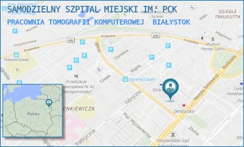 PRACOWNIA TOMOGRAFII KOMPUTEROWEJ - SAMODZIELNY SZPITAL MIEJSKI IM. PCK - SIENKIEWICZA 79,  BIAŁYSTOK