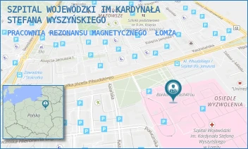 PRACOWNIA REZONANSU MAGNETYCZNEGO - SZPITAL WOJEWÓDZKI IM.KARDYNAŁA STEFANA WYSZYŃSKIEGO - MARSZ. JÓZEFA PIŁSUDSKIEGO 11,  ŁOMŻA
