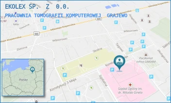 PRACOWNIA TOMOGRAFII KOMPUTEROWEJ - EKOLEX SP.  Z  0.0. - KONSTYTUCJI 3 MAJA 34,  GRAJEWO
