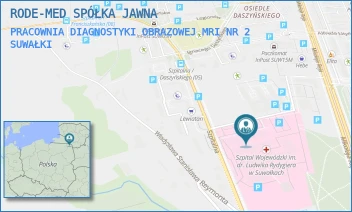PRACOWNIA DIAGNOSTYKI OBRAZOWEJ MRI NR 2 - RODE-MED SPÓŁKA JAWNA - SZPITALNA 60,  SUWAŁKI