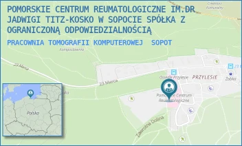 PRACOWNIA TOMOGRAFII KOMPUTEROWEJ - POMORSKIE CENTRUM REUMATOLOGICZNE IM.DR JADWIGI TITZ-KOSKO W SOPOCIE SPÓŁKA Z OGRANICZONĄ ODPOWIEDZIALNOŚCIĄ - UL. 23 MARCA 93,  SOPOT