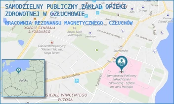 PRACOWNIA REZONANSU MAGNETYCZNEGO - SAMODZIELNY PUBLICZNY ZAKŁAD OPIEKI ZDROWOTNEJ W CZŁUCHOWIE - UL. SZCZECIŃSKA 31,  CZŁUCHÓW