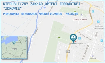 PRACOWNIA REZONANSU MAGNETYCZNEGO - NIEPUBLICZNY ZAKŁAD OPIEKI ZDROWOTNEJ "ZDROWIE" - UL. JÓZEFA HALLERA 31, KWIDZYN
