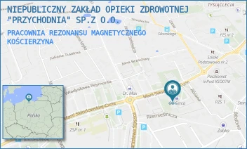 PRACOWNIA REZONANSU MAGNETYCZNEGO - NIEPUBLICZNY ZAKŁAD OPIEKI ZDROWOTNEJ "PRZYCHODNIA" SP.Z O.O. - UL. MARII SKŁODOWSKIEJ-CURIE 7,  KOŚCIERZYNA