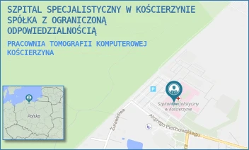 PRACOWNIA TOMOGRAFII KOMPUTEROWEJ - SZPITAL SPECJALISTYCZNY W KOŚCIERZYNIE SPÓŁKA Z OGRANICZONĄ ODPOWIEDZIALNOŚCIĄ - UL. A. PIECHOWSKIEGO 36,  KOŚCIERZYNA