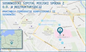 PRACOWNIA TOMOGRAFII KOMPUTEROWEJ II - SOSNOWIECKI SZPITAL MIEJSKI SPÓŁKA Z O.O. W RESTRUKTURYZACJI - UL. EMILA ZEGADŁOWICZA 3,  SOSNOWIEC