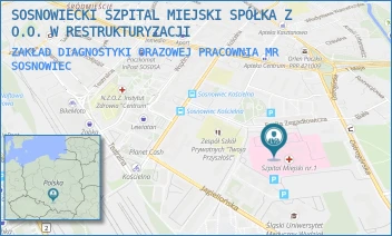 ZAKŁAD DIAGNOSTYKI ORAZOWEJ PRACOWNIA MR - SOSNOWIECKI SZPITAL MIEJSKI SPÓŁKA Z O.O. W RESTRUKTURYZACJI - UL. EMILA ZEGADŁOWICZA 3,  SOSNOWIEC