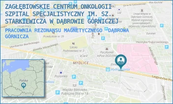 PRACOWNIA REZONANSU MAGNETYCZNEGO - ZAGŁĘBIOWSKIE CENTRUM ONKOLOGII SZPITAL SPECJALISTYCZNY IM. SZ. STARKIEWICZA W DĄBROWIE GÓRNICZEJ - UL. SZPITALNA 13,  DĄBROWA GÓRNICZA
