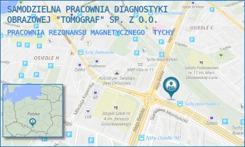 PRACOWNIA REZONANSU MAGNETYCZNEGO - SAMODZIELNA PRACOWNIA DIAGNOSTYKI OBRAZOWEJ "TOMOGRAF" SP. Z O.O. - UL. ALEJA BIELSKA 105,  TYCHY