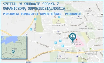PRACOWNIA TOMOGRAFII KOMPUTEROWEJ - ZESPÓŁ SZPITALI POWIATU GLIWICKIEGO SPÓŁKA Z OGRANICZONĄ ODPOWIEDZIALNOŚCIĄ - UL. SZPITALNA 2,  PYSKOWICE