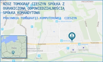 PRACOWNIA TOMOGRAFII KOMPUTEROWEJ - NZOZ TOMOGRAF CIESZYN SPÓŁKA Z OGRANICZONĄ ODPOWIEDZIALNOŚCIĄ SPÓŁKA KOMANDYTOWA - UL. STAWOWA 71,  CIESZYN