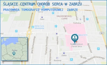 PRACOWNIA TOMOGRAFII KOMPUTEROWEJ - ŚLĄSKIE CENTRUM CHORÓB SERCA W ZABRZU - UL. MARII CURIE-SKŁODOWSKIEJ 9,  ZABRZE