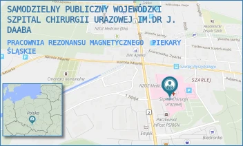 PRACOWNIA REZONANSU MAGNETYCZNEGO - SAMODZIELNY PUBLICZNY WOJEWÓDZKI SZPITAL CHIRURGII URAZOWEJ IM.DR J. DAABA - UL. BYTOMSKA 62,  PIEKARY ŚLĄSKIE