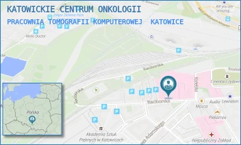 PRACOWNIA TOMOGRAFII KOMPUTEROWEJ - KATOWICKIE CENTRUM ONKOLOGII - UL. RACIBORSKA 27,  KATOWICE