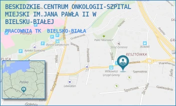 PRACOWNIA TK - BESKIDZKIE CENTRUM ONKOLOGII-SZPITAL MIEJSKI IM.JANA PAWŁA II W BIELSKU-BIAŁEJ - UL. WYZWOLENIA 18,  BIELSKO-BIAŁA