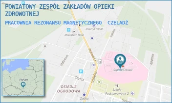 PRACOWNIA REZONANSU MAGNETYCZNEGO - ZAGŁĘBIOWSKI SZPITAL KLINICZNY - UL. SZPITALNA 40,  CZELADŹ