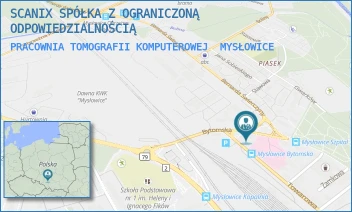 PRACOWNIA TOMOGRAFII KOMPUTEROWEJ - SCANIX SPÓŁKA AKCYJNA - UL. BYTOMSKA 41,  MYSŁOWICE