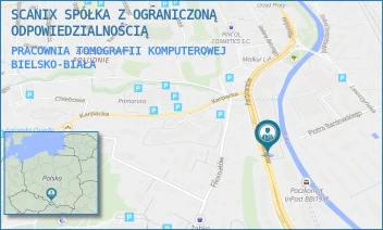 PRACOWNIA TOMOGRAFII KOMPUTEROWEJ - SCANIX SPÓŁKA AKCYJNA - UL. PARTYZANTÓW 63,  BIELSKO-BIAŁA