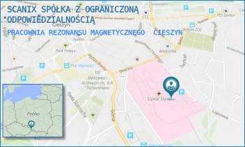 PRACOWNIA REZONANSU MAGNETYCZNEGO - SCANIX SPÓŁKA AKCYJNA - UL. BIELSKA 4,  CIESZYN