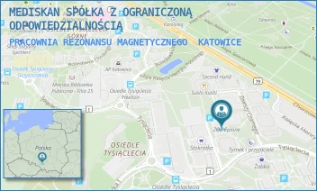 PRACOWNIA REZONANSU MAGNETYCZNEGO - MEDISKAN SPÓŁKA Z OGRANICZONĄ ODPOWIEDZIALNOŚCIĄ - UL. ZAWISZY CZARNEGO 7A,  KATOWICE
