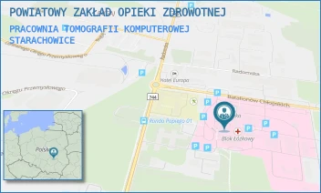PRACOWNIA TOMOGRAFII KOMPUTEROWEJ - POWIATOWY ZAKŁAD OPIEKI ZDROWOTNEJ - BATALIONÓW CHŁOPSKICH 6,  STARACHOWICE