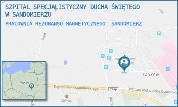 PRACOWNIA REZONANSU MAGNETYCZNEGO - SZPITAL SPECJALISTYCZNY DUCHA ŚWIĘTEGO W SANDOMIERZU - SCHINZLA 13,  SANDOMIERZ