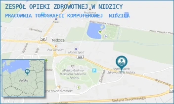 PRACOWNIA TOMOGRAFII KOMPUTEROWEJ - ZESPÓŁ OPIEKI ZDROWOTNEJ W NIDZICY - MICKIEWICZA 25,  NIDZICA