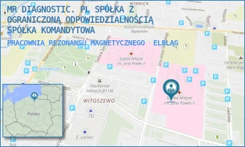 PRACOWNIA REZONANSU MAGNETYCZNEGO - MR DIAGNOSTIC. PL SPÓŁKA Z OGRANICZONĄ ODPOWIEDZIALNOŚCIĄ SPÓŁKA KOMANDYTOWA - J.A.KOMEŃSKIEGO 35, ELBLĄG