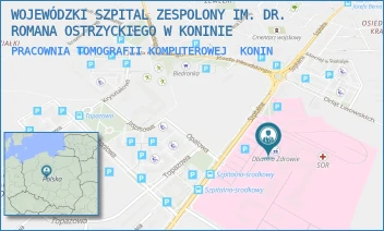 PRACOWNIA TOMOGRAFII KOMPUTEROWEJ - WOJEWÓDZKI SZPITAL ZESPOLONY IM. DR. ROMANA OSTRZYCKIEGO W KONINIE - SZPITALNA 45,  KONIN