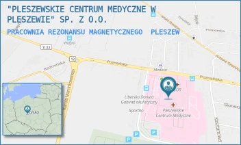 PRACOWNIA REZONANSU MAGNETYCZNEGO - "PLESZEWSKIE CENTRUM MEDYCZNE W PLESZEWIE" SP. Z O.O. - POZNAŃSKA 125A,  PLESZEW