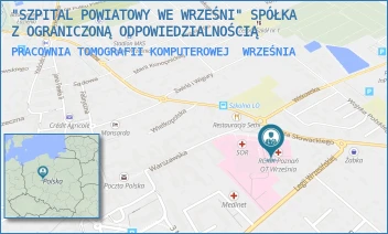 PRACOWNIA TOMOGRAFII KOMPUTEROWEJ - "SZPITAL POWIATOWY WE WRZEŚNI" SPÓŁKA Z OGRANICZONĄ ODPOWIEDZIALNOŚCIĄ - SŁOWACKIEGO 2,  WRZEŚNIA