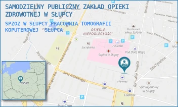 SPZOZ W SŁUPCY PRACOWNIA TOMOGRAFII KOPUTEROWEJ - SAMODZIELNY PUBLICZNY ZAKŁAD OPIEKI ZDROWOTNEJ W SŁUPCY - TRAUGUTTA 7,  SŁUPCA