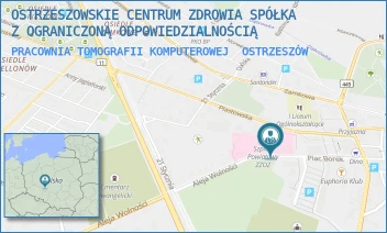 PRACOWNIA TOMOGRAFII KOMPUTEROWEJ - OSTRZESZOWSKIE CENTRUM ZDROWIA SPÓŁKA Z OGRANICZONĄ ODPOWIEDZIALNOŚCIĄ - AL. WOLNOŚCI 4,  OSTRZESZÓW