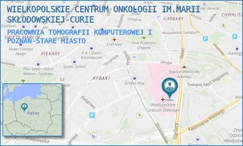 PRACOWNIA TOMOGRAFII KOMPUTEROWEJ I - WIELKOPOLSKIE CENTRUM ONKOLOGII IM.MARII SKŁODOWSKIEJ-CURIE - GARBARY 15,  POZNAŃ-STARE MIASTO