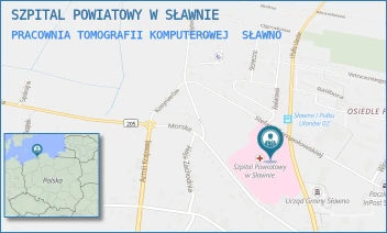 PRACOWNIA TOMOGRAFII KOMPUTEROWEJ - SZPITAL POWIATOWY W SŁAWNIE - I GO PUŁKU UŁANÓW 9, SŁAWNO