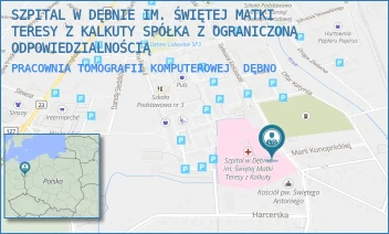 PRACOWNIA TOMOGRAFII KOMPUTEROWEJ - SZPITAL W DĘBNIE IM. ŚWIĘTEJ MATKI TERESY Z KALKUTY SPÓŁKA Z OGRANICZONĄ ODPOWIEDZIALNOŚCIĄ - KOŚCIUSZKI 58, DĘBNO